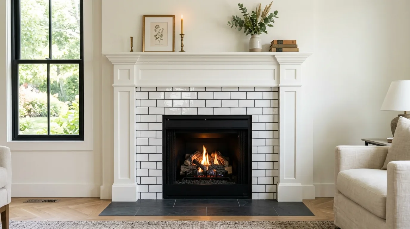 Use dark grout for a graphic contrast